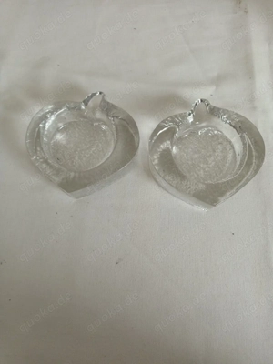 2 Stück Teelichthalter Windlicht ca. 3cm hoch ca. 