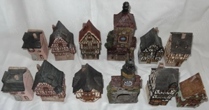 DP John Hine ltd. Paul Williams 12Stk Deutsche Bürgerhäuser Handarbeit handbemalt in Wales