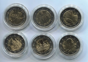 2 Euro Münzen Spanien 2004-2021