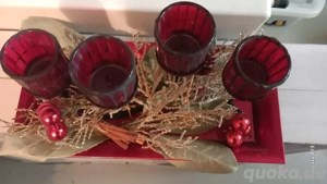 Advendsgesteck für 4 Teelichter 