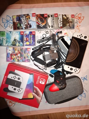 Nintendo Switch OLED mit 7 Spielen WhatsApp 015510668635