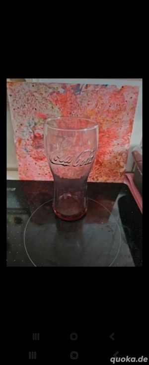 Coca-Cola Glas Lila