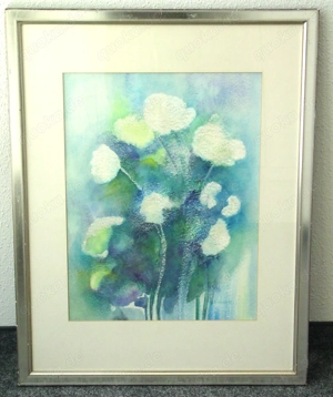 Wunderschönes Aquarell abstrakte Malerei, sign U.Biernath 88