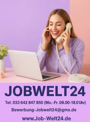 Telefonistin Job * Telefonistin Job Arbeit Homeoffice 100% Heimarbeit Wiesbaden und ü-all Verd. 43,2