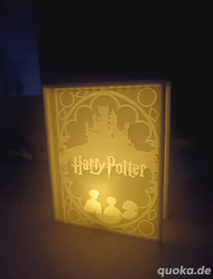 Harry Potter Buch mit LED-Licht   3D-gedruckte Deko