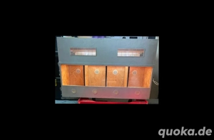 Ausstellungs Terrarium 4er komplett mit Beleuchtung