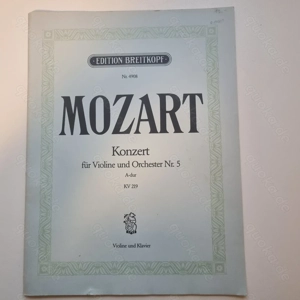 Noten Mozart Konzert für Violine und Orchester Nr.5 A-dur KV219