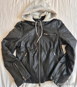 Lederjacke - schwarz - Damen - Gr. 38   M