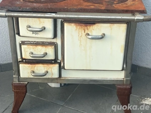 Alter Antiker Kohleherd, Kohleofen, Marke Pelgium