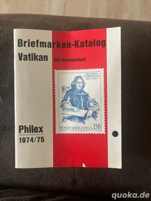Briefmarken-Katalog Vatikan mit Kirchenstaat Philex 1974 75