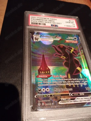 Pokemon Umbreon VMAX PSA 215)203