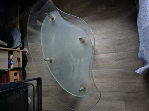 Couchtisch aus Glas günstig zu verschenken Bild 2