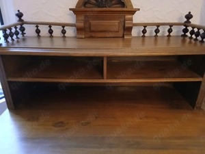 Antiker Sekretär Aufsatz   Kommodenaufsatz um 1900   Massivholz Bild 5