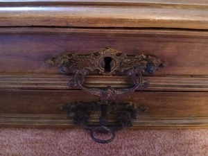 Antiker Sekretär Aufsatz   Kommodenaufsatz um 1900   Massivholz Bild 3
