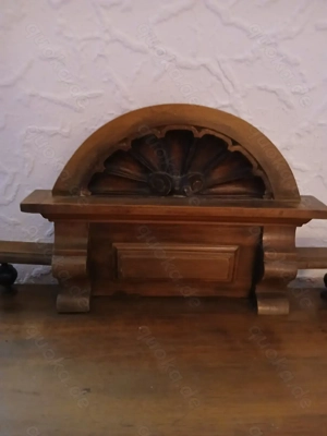 Antiker Sekretär Aufsatz   Kommodenaufsatz um 1900   Massivholz Bild 7