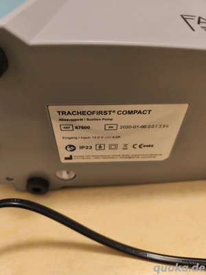 Fahl Tracheofirst Compact, Absauggerät 24 L Artikel Nr. 67600