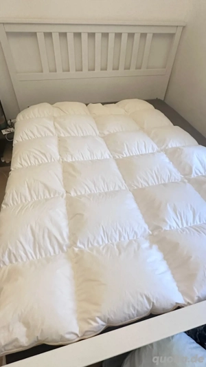 Häussling Royal Daunen-Kassettenbett 155 x 200 cm   extra warm, fast wie neu