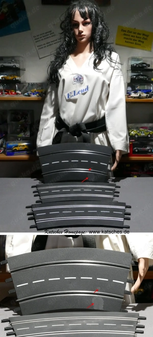 3 x Kurve 3 20573 Carrera Exclusiv a.f. Carrera Digital 132 124    alte Carrera 124