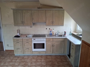 Küchenzeile lindgrün mit Ceranfeld zu verschenken 