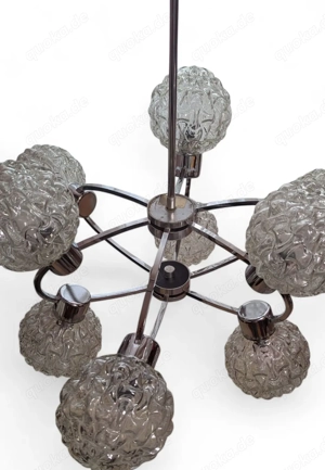 Ikonische Mid-Century Hängelampe im Space-Age-Stil (ca. 1970)