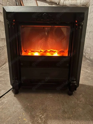 Elektrokamin AJ50 - schwarz, mit Heizfunktion & Flammeneffekt