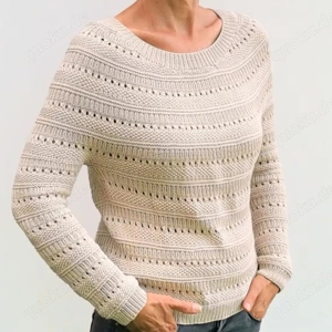 Anleitung Pullover mit Rundpasse, Strickanleitung, Strickmuster