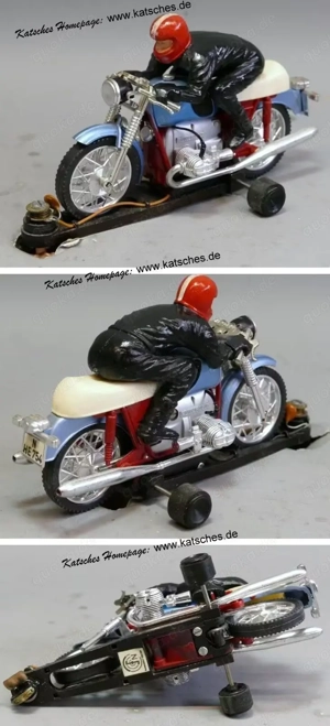 Motorrad BMW R75 -5 Fahrer liegt Carrera Universal 40481 (als 2-Leiter 124 40461)