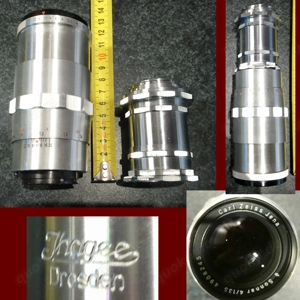Carl Zeiss Jena Sonnar 4 135 Objektiv + Ihagee Dresden v. EXA
