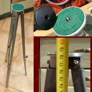 APD Kamera Stativ Tripod Dreibein Arthur Pohl Dresden,H 78,5 cm Bild 3