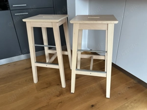 2x Barhocker Nilsolle Ikea Birke
