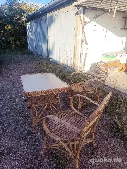 Gartenmöbel Korbgarnitur 