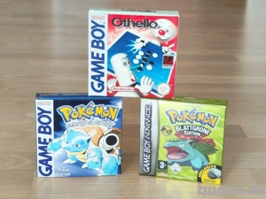 GameBoy Spiele Pokémon blattgrüne und blaue Edition Pokemon+ Othello 