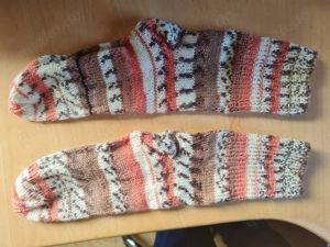 Wollsocken handgestrickt in Größe 38 (122)