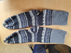 Wollsocken handgestrickt in Größe 44 (102)