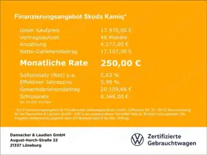 Skoda Kamiq 1.0 TSI Ambition Alu LED PDC Smart Link Te Bild 3