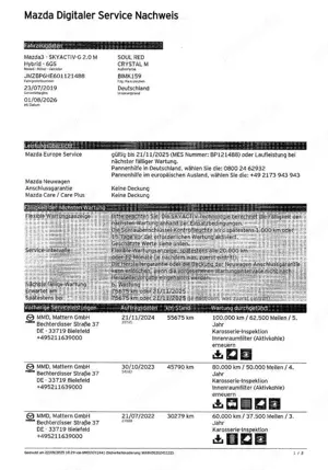 Mazda 3 Lim.*122PS*BOSE*NAVI*RFK*PDC*INSP NEU*1. HAND* Bild 2