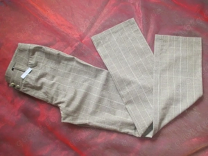 NEU mit ETIKETT Business Freizeit Marlene Dandy Anzug Glenchek Karo Hose Betty Barclay crem - beige