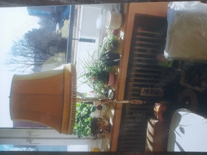 Stehlampe mit Marmor Messing-Ständer Bild 1