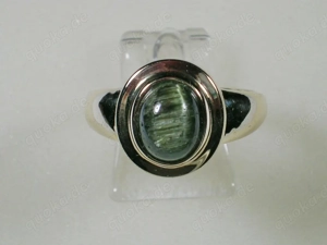 NEU: Ring Größe 19 - 60 585 Gold mit Katzenaugen-Turmalin