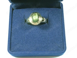 NEU: Ring Größe 19 - 60 585 Gold mit Katzenaugen-Turmalin Bild 9