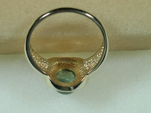 NEU: Ring Größe 19 - 60 585 Gold mit Katzenaugen-Turmalin Bild 6
