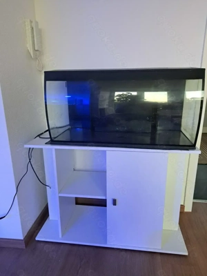 Fluval Flex 123 Marine mit Unterschrank und Technik