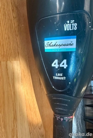 Shakespeare 12V 44lbs Elektroaussenbordmotor, gebraucht, E-Motor Bild 2