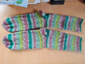 Wollsocken handgestrickt in Größe 39 (97)