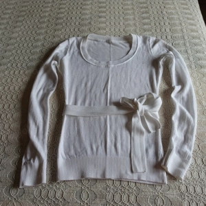 Damen - Vintage - Pullover, Strickpullover, Lochmuster, weiß, Gr. 34 bzw. ca. Gr. XS, H&M Divided
