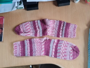 Wollsocken handgestrickt in Größe 37 (53)