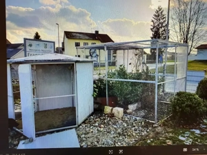 Voliere 3 m x 2,2 m mit Pavillon Durchmesser 1,8 m NP 2390   VB