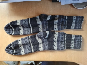 Wollsocken handgestrickt in Größe 38-39 (124)