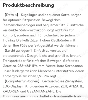 Rudergerät neuwertig  Bild 10