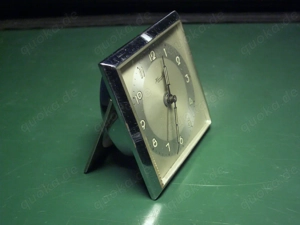 Vintage kleine Tischuhr Kienzle 1930er Jahre DRP stilvolles Art-déco-Design Bild 4